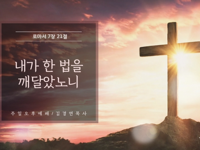 내가 한 법을 깨달았노니